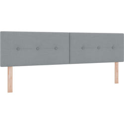 Vidaxl - Tête de lit capitonnée gris clair 180 cm en tissu
