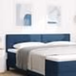 Tête de lit vidaXL Bouton capitonné Bleu 180 cm Tissu