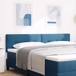Tête de lit capitonnée bleue foncée 180 cm en velours 42007187