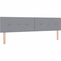 Cette tête de lit rembourrée gris clair est un super ajout à ta chambre moderne. Elle combine style et praticité. Le tissu en ...