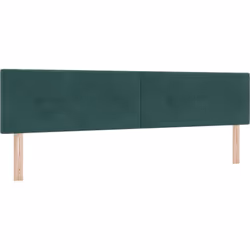 Cette tête de lit capitonnée vert foncé moderne apporte une touche de luxe à n'importe quelle chambre, alliant fonction et st ...