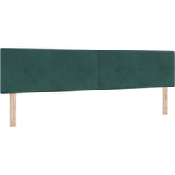 Vidaxl - Tête de lit capitonnée vert foncé 200 cm en velours