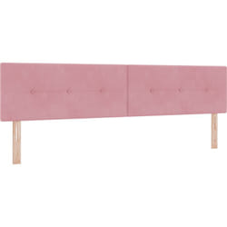 Tête de lit en velours rose capitonnée de 200 cm vidaXL