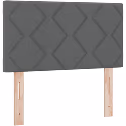 Cette tête de lit capitonnée apporte une vibe moderne à votre chambre avec son look minimaliste et sa couleur gris foncé styl ...