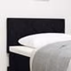 vidaXL Tête de lit avec petits diamants en tissu noir, 80 cm