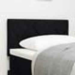 vidaXL Tête de lit avec petits diamants en tissu noir, 80 cm