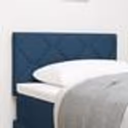 vidaXL Tête de lit style blocs de diamant bleu 80 cm en tissu