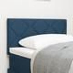 vidaXL Tête de lit style blocs de diamant bleu 80 cm en tissu