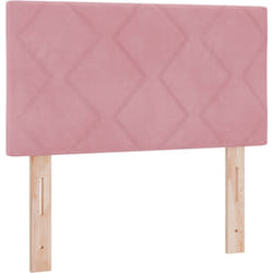 Vidaxl - Tête de lit Design Blocs Diamants Rose 80 cm Velours