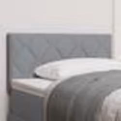 vidaXL Tête de lit à design blocs en diamant gris clair de 90 cm en tissu