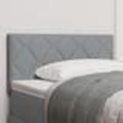vidaXL Tête de lit à design blocs en diamant gris clair de 90 cm en tissu