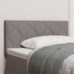 vidaXL Tête de lit design Blocs Diamant taupe 90 cm en tissu