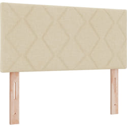 Tête de lit en Blocs Diamant Crème 90 cm Tissu Vidaxl