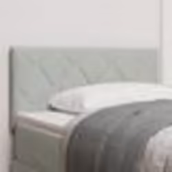 vidaXL Tête de lit avec design à blocs de diamant en gris clair, 90 cm en velours