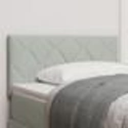 vidaXL Tête de lit avec design à blocs de diamant en gris clair, 90 cm en velours