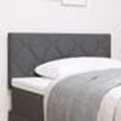 vidaXL Tête de lit en motifs de blocs diamants gris foncé de 100 cm en tissu