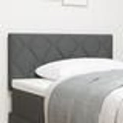 vidaXL Tête de lit en motifs de blocs diamants gris foncé de 100 cm en tissu