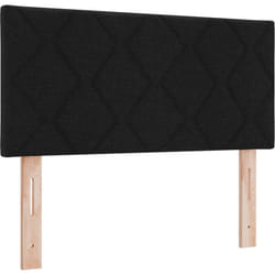 Tête de lit Bloc Diamant Noir 100 cm, tissu. Vidaxl