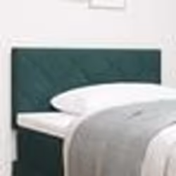 vidaXL Tête de lit , design en blocs de diamant, vert foncé, 100 cm en velours.