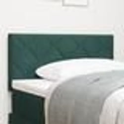 vidaXL Tête de lit , design en blocs de diamant, vert foncé, 100 cm en velours.