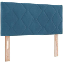Tête de lit Montage mural Géométrique Bleu foncé 100 cm Velours vidaXL