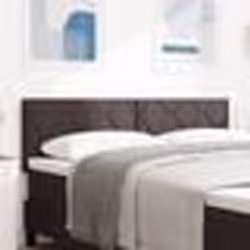 vidaXL Tête de lit Design en blocs de diamant Marron foncé 140 cm Tissu