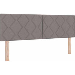 Tête de Lit en Tissu Geometric Manuel Taupe 144 cm tissu Vidaxl
