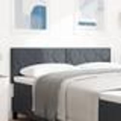 vidaXL Tête de Lit Design Blocs de Diamant Gris Foncé 140 cm Velours 42007249