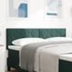 tête de lit vidaXL design blocs de diamant vert foncé 140 cm en velours 42007251