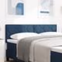 vidaXL Tête de lit en tissu, design blocs de diamant bleu de 160 cm
