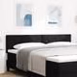 vidaXL Tête de lit , design blocs de diamants, noir, 180 cm, tissu.