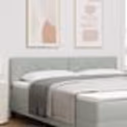 vidaXL Tête de lit en blocs diamant gris clair, 180 cm, en velours