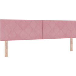 Tête de lit Blocks en velours rose, 180 cm Vidaxl