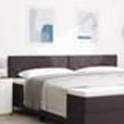 vidaXL Tête de lit Design Blocs Diamant Marron Foncé, 200 cm, en tissu