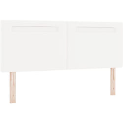 Tête de lit Design Simple Blanc Pur 140 cm en Similicuir Vidaxl