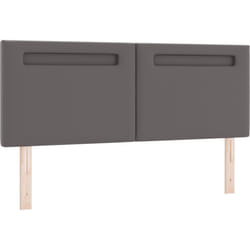 Tête de lit au design simple Gris 140 cm en simili cuir Vidaxl