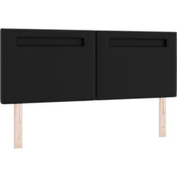 Tête de lit Design Sobre Noir 160 cm Cuir Synthétique Vidaxl