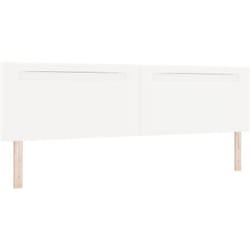 Tête de lit Design simple Blanc pur 200 cm Similicuir Vidaxl