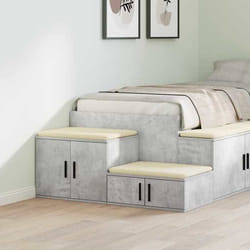 Armoire De Rangement Gris Béton 108 X 41 X 40 Cm Vidaxl