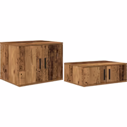 Cette table de chevet rustique est un meuble pratique qui embellit toute chambre, combinant fonction et style. Son bois usé c ...