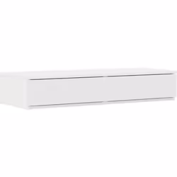 Cette table de chevet moderne est non seulement pratique, mais aussi stylée. Avec sa finition blanche nette et ses lignes épu ...