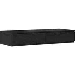 Tiroirs de lit Noir 90x36,5x16,5 cm Bois d'ingénierie Vidaxl