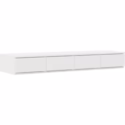 Cette table de chevet blanche moderne est ce qu'il te faut pour n'importe quelle chambre. Elle combine fonctionnalité et ambi ...