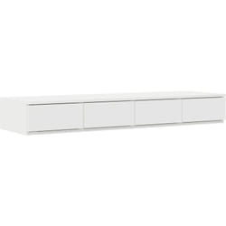 Tiroirs de lit Blanc 120x36,5x16,5 cm en bois reconstitué Vidaxl