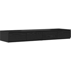 Vidaxl - Tiroirs de lit Noir 120x36,5x16,5 cm Bois d'ingénierie