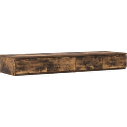 Vidaxl - Tiroirs de lit Chêne fumé 120x36,5x16,5 cm Bois d'ingénierie