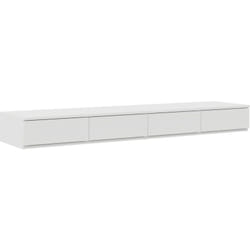 Tiroirs de lit Blanc 140x36,5x16,5 cm Bois reconstitué Vidaxl