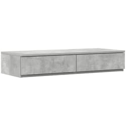 Tiroirs de lit Gris béton 75 x 36.5 x 16.5 cm Bois d'ingénierie Vidaxl