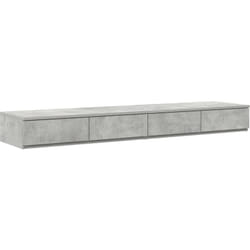 Vidaxl - Tiroirs de lit en gris béton - 135 x 36,5 x 16,5 cm en bois reconstitué