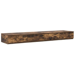 Tiroirs de lit avec tiroir Chêne fumé 135 x 36.5 x 16.5 cm Vidaxl